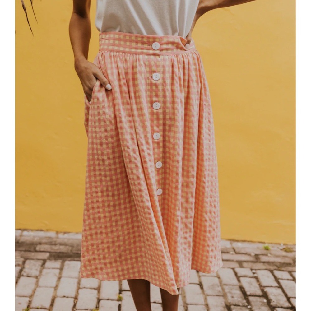 Roolee Luca Button Down Skirt